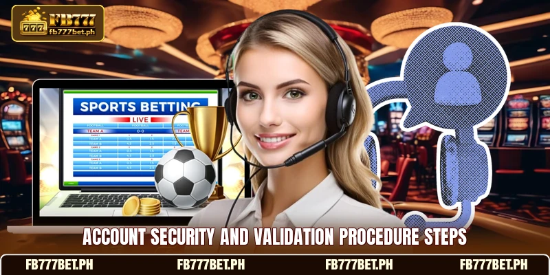 Account security and validation procedure steps