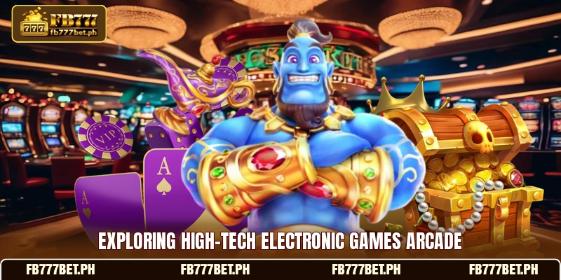 Exploring high-tech electronic games arcade