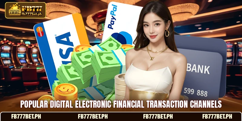 Popular digital electronic financial transaction channels