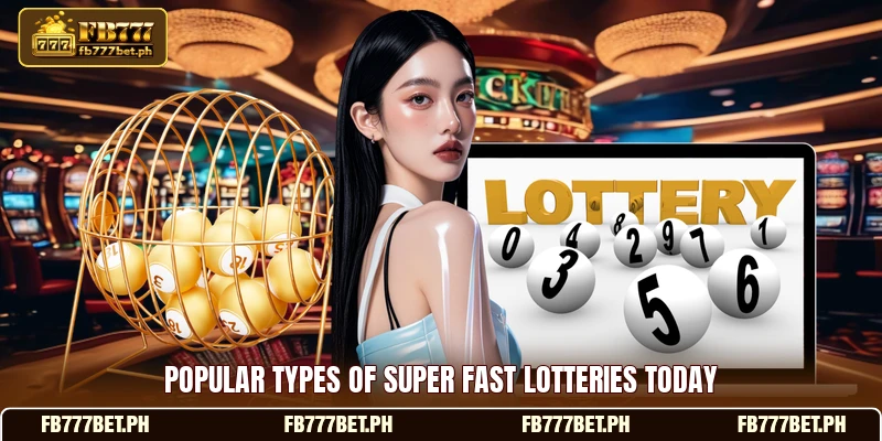 Popular types of super fast lotteries today Popular types of super fast lotteries today