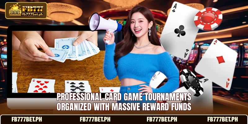 Professional card game tournaments organized with massive reward funds Professional card game tournaments organized with massive reward funds