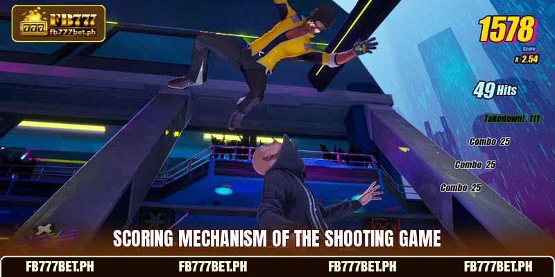 Scoring mechanism of the shooting game Scoring mechanism of the shooting game