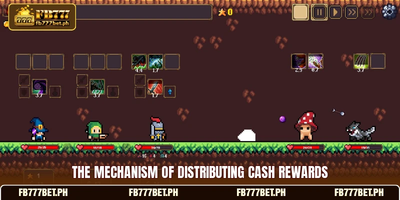 The mechanism of distributing cash rewards