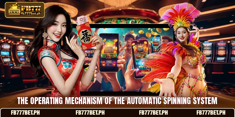 The operating mechanism of the automatic spinning system The operating mechanism of the automatic spinning system