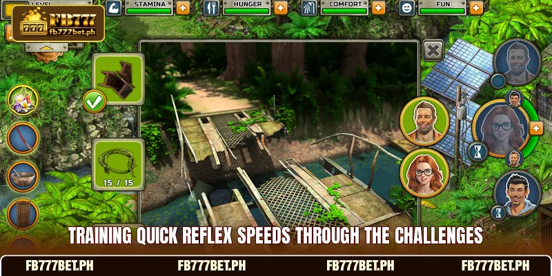 Training quick reflex speeds through the challenges